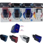 CARGADOR RAPIDO DE 3.1A CON ENTRADA USB Y TIPO C