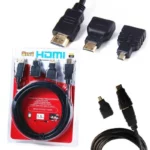 CABLE HDMI A HDMI CON ADAPTADORES MINI Y MICRO